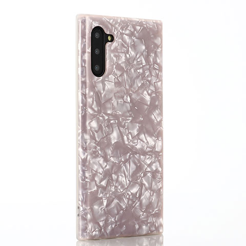 Handyhülle Silikon Hülle Gummi Schutzhülle Modisch Muster D01 für Samsung Galaxy Note 10 Rosa