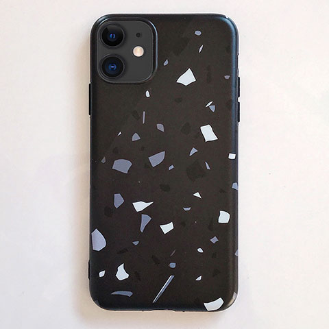 Handyhülle Silikon Hülle Gummi Schutzhülle Modisch Muster S12 für Apple iPhone 11 Schwarz