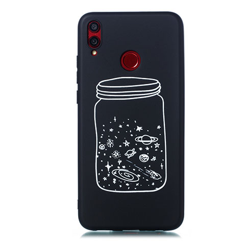 Handyhülle Silikon Hülle Gummi Schutzhülle Sternenhimmel für Huawei Honor 8X Weiß