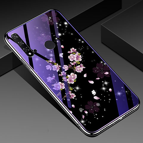 Handyhülle Silikon Hülle Rahmen Schutzhülle Spiegel Blumen für Huawei Nova 5i Plusfarbig