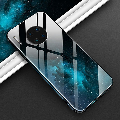 Handyhülle Silikon Hülle Rahmen Schutzhülle Spiegel Modisch Muster C01 für Huawei Mate 30 5G Grau