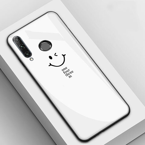 Handyhülle Silikon Hülle Rahmen Schutzhülle Spiegel Modisch Muster für Huawei Enjoy 9s Weiß