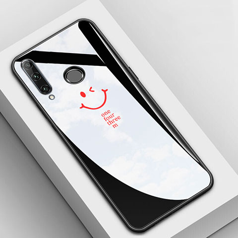 Handyhülle Silikon Hülle Rahmen Schutzhülle Spiegel Modisch Muster für Huawei Honor 20E Schwarz