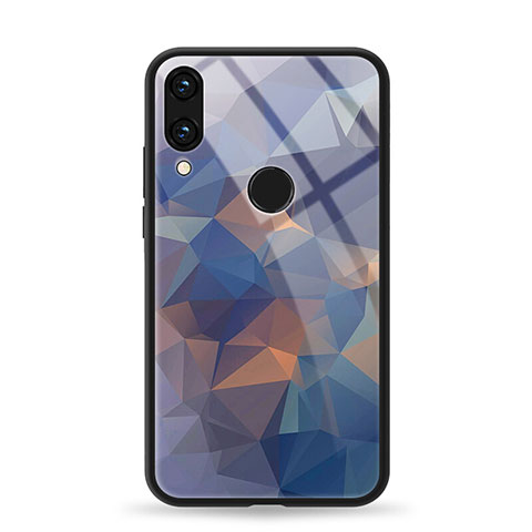 Handyhülle Silikon Hülle Rahmen Schutzhülle Spiegel Modisch Muster für Huawei Honor View 10 Lite Blau