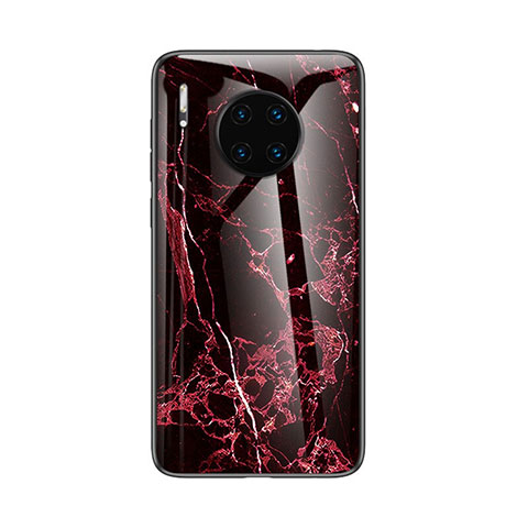 Handyhülle Silikon Hülle Rahmen Schutzhülle Spiegel Modisch Muster für Huawei Mate 30E Pro 5G Rot