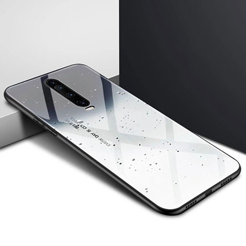 Handyhülle Silikon Hülle Rahmen Schutzhülle Spiegel Modisch Muster für Xiaomi Poco X2 Grau