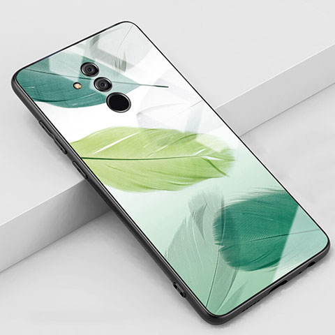 Handyhülle Silikon Hülle Rahmen Schutzhülle Spiegel Modisch Muster H07 für Huawei Mate 20 Lite Grün