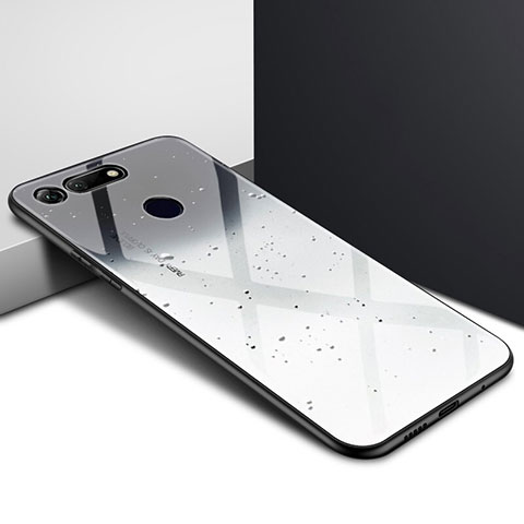 Handyhülle Silikon Hülle Rahmen Schutzhülle Spiegel Modisch Muster K01 für Huawei Honor View 20 Grau