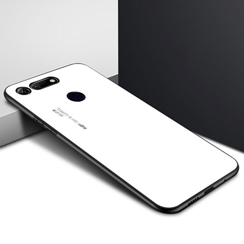 Handyhülle Silikon Hülle Rahmen Schutzhülle Spiegel Modisch Muster K01 für Huawei Honor View 20 Weiß