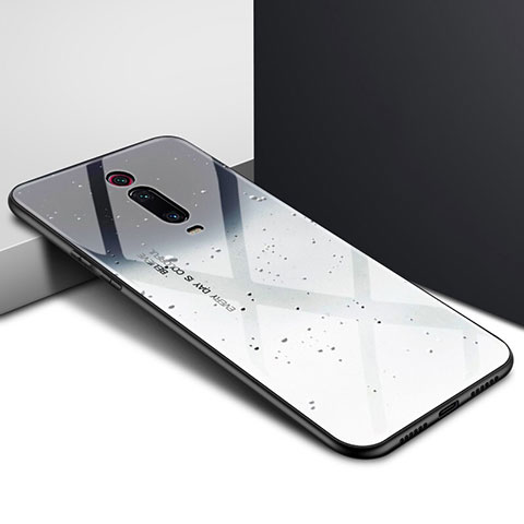 Handyhülle Silikon Hülle Rahmen Schutzhülle Spiegel Modisch Muster K04 für Xiaomi Mi 9T Schwarz