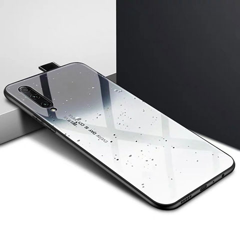 Handyhülle Silikon Hülle Rahmen Schutzhülle Spiegel Modisch Muster S01 für Huawei Honor 9X Pro Grau