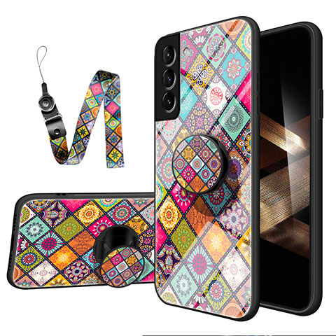 Handyhülle Silikon Hülle Rahmen Schutzhülle Spiegel Modisch Muster für Samsung  Galaxy S24 Ultra 5G Plusfarbig