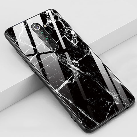 Handyhülle Silikon Hülle Rahmen Schutzhülle Spiegel Modisch Muster S03 für Xiaomi Redmi Note 8 Pro Schwarz