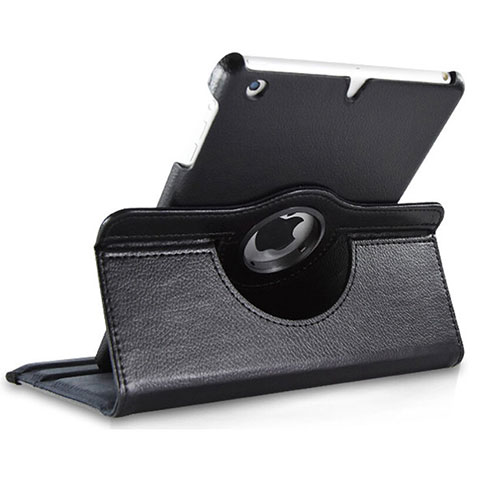 Handytasche Rotierende Schutzhülle Leder für Apple iPad Mini 3 Schwarz