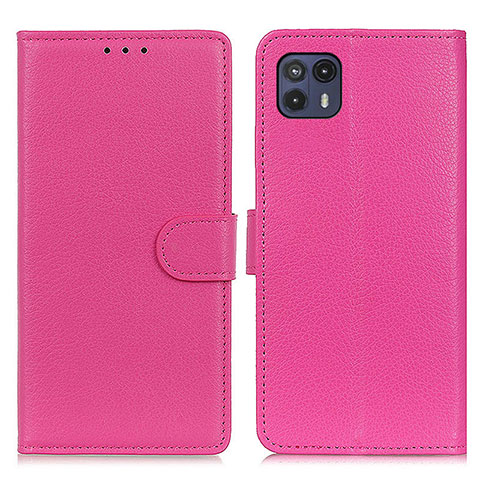 Handytasche Stand Schutzhülle Flip Leder Hülle A03D für Motorola Moto G50 5G Pink