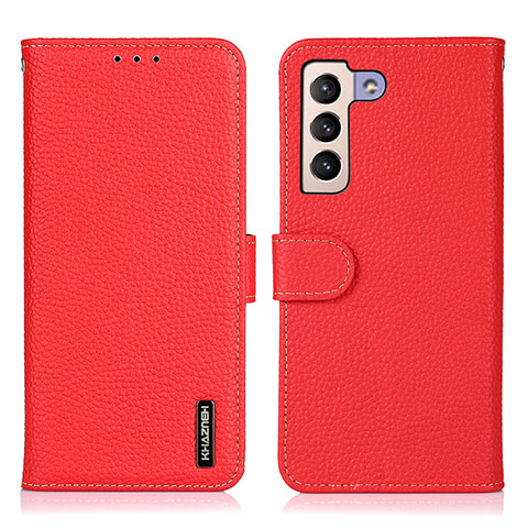 Handytasche Stand Schutzhülle Flip Leder Hülle B01H für Samsung Galaxy S21 5G Rot