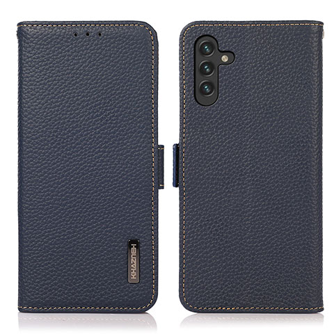 Handytasche Stand Schutzhülle Flip Leder Hülle B03H für Samsung Galaxy A04s Blau