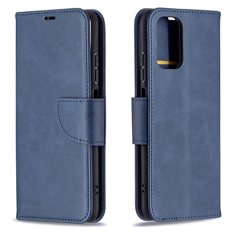 Handytasche Stand Schutzhülle Flip Leder Hülle B04F für Xiaomi Redmi Note 10 4G Blau