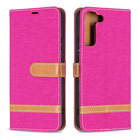Handytasche Stand Schutzhülle Flip Leder Hülle B11F für Samsung Galaxy S22 Plus 5G Pink