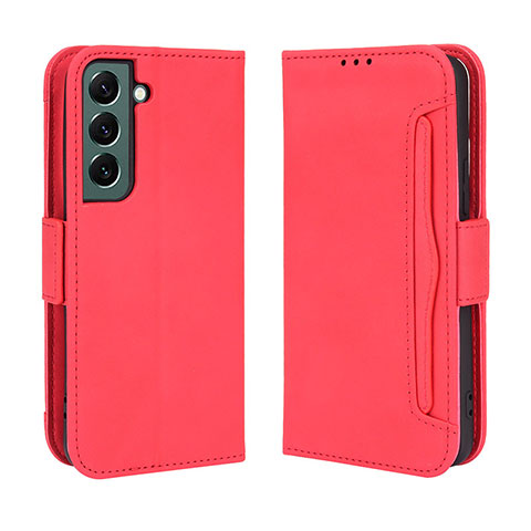 Handytasche Stand Schutzhülle Flip Leder Hülle BY3 für Samsung Galaxy S23 5G Rot
