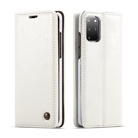 Handytasche Stand Schutzhülle Flip Leder Hülle C06S für Samsung Galaxy S20 Plus 5G Weiß