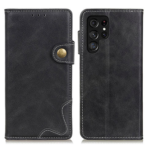 Handytasche Stand Schutzhülle Flip Leder Hülle D01Y für Samsung Galaxy S24 Ultra 5G Schwarz