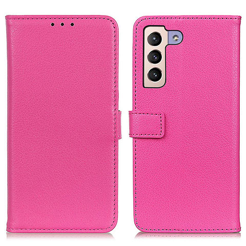 Handytasche Stand Schutzhülle Flip Leder Hülle D09Y für Samsung Galaxy S21 5G Pink