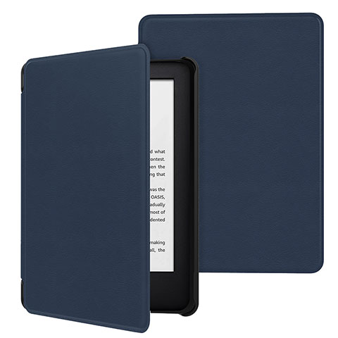 Handytasche Stand Schutzhülle Flip Leder Hülle für Amazon Kindle 6 inch Blau