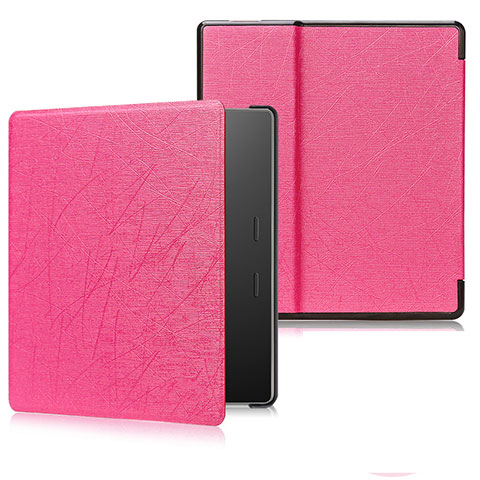 Handytasche Stand Schutzhülle Flip Leder Hülle für Amazon Kindle Oasis 7 inch Pink