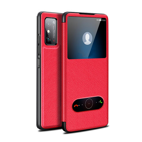 Handytasche Stand Schutzhülle Flip Leder Hülle für Huawei Honor X10 Max 5G Rot