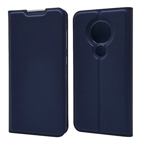 Handytasche Stand Schutzhülle Flip Leder Hülle für Nokia 7.2 Blau