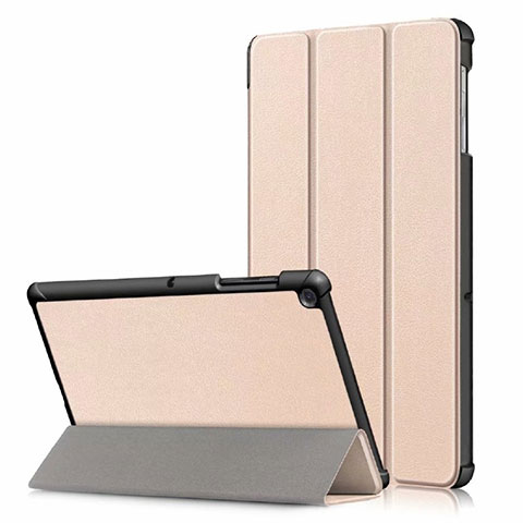 Handytasche Stand Schutzhülle Flip Leder Hülle für Samsung Galaxy Tab S5e Wi-Fi 10.5 SM-T720 Gold