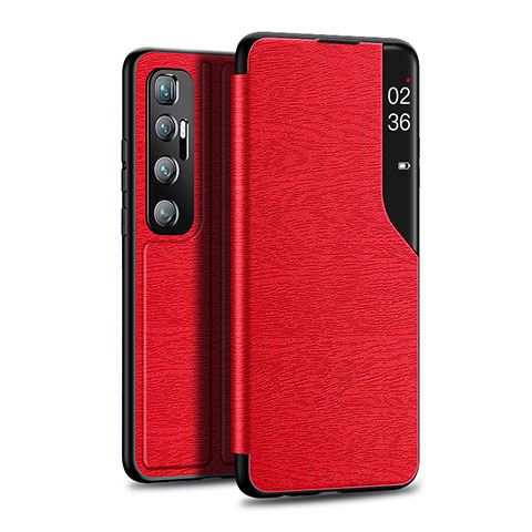 Handytasche Stand Schutzhülle Flip Leder Hülle für Xiaomi Mi 10 Ultra Rot