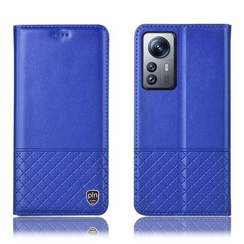 Handytasche Stand Schutzhülle Flip Leder Hülle H11P für Xiaomi Mi 12X 5G Blau