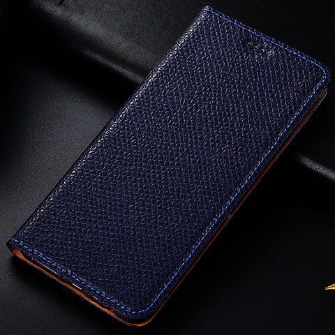 Handytasche Stand Schutzhülle Flip Leder Hülle H15P für Samsung Galaxy M31 Prime Edition Blau