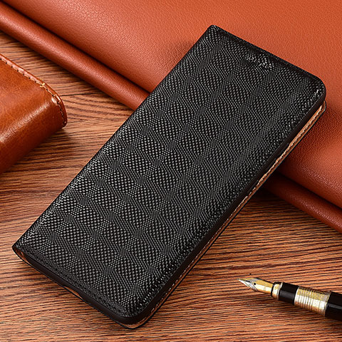 Handytasche Stand Schutzhülle Flip Leder Hülle H20P für Xiaomi Redmi 9T 4G Schwarz