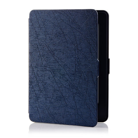 Handytasche Stand Schutzhülle Flip Leder Hülle L01 für Amazon Kindle 6 inch Blau