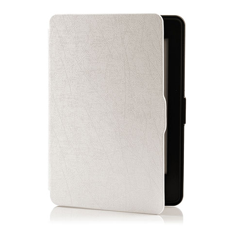 Handytasche Stand Schutzhülle Flip Leder Hülle L01 für Amazon Kindle 6 inch Weiß