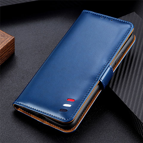 Handytasche Stand Schutzhülle Flip Leder Hülle L01 für Samsung Galaxy Note 20 5G Blau