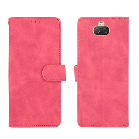 Handytasche Stand Schutzhülle Flip Leder Hülle L01Z für Sony Xperia 10 Pink