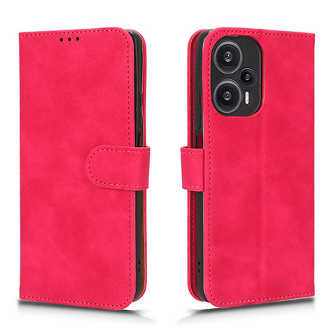 Handytasche Stand Schutzhülle Flip Leder Hülle L01Z für Xiaomi Poco F5 5G Pink