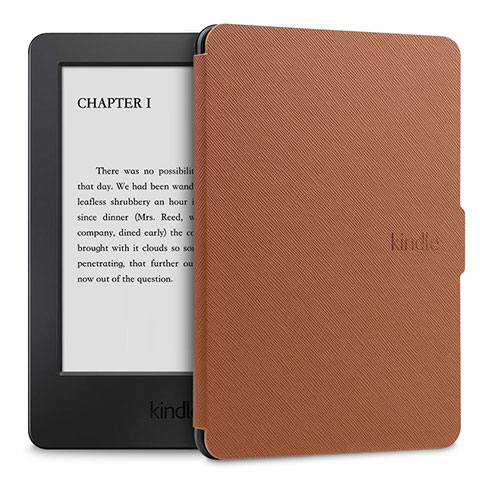 Handytasche Stand Schutzhülle Flip Leder Hülle L02 für Amazon Kindle Paperwhite 6 inch Braun