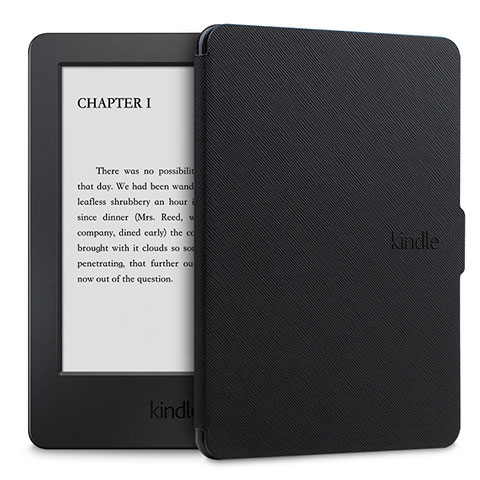 Handytasche Stand Schutzhülle Flip Leder Hülle L02 für Amazon Kindle Paperwhite 6 inch Schwarz