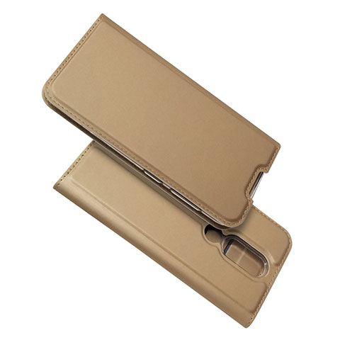 Handytasche Stand Schutzhülle Flip Leder Hülle L02 für Nokia 4.2 Gold