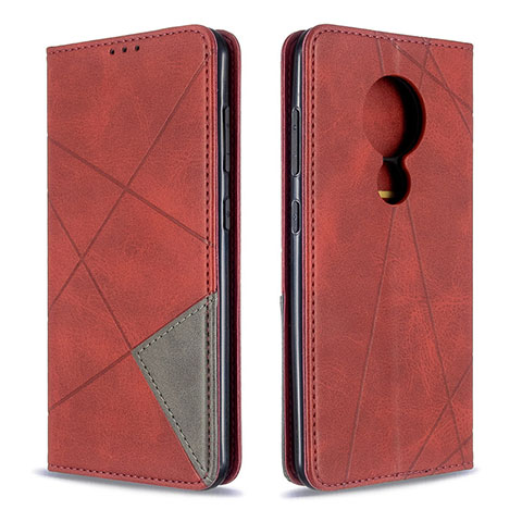 Handytasche Stand Schutzhülle Flip Leder Hülle L02 für Nokia 6.2 Rot