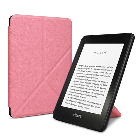 Handytasche Stand Schutzhülle Flip Leder Hülle L03 für Amazon Kindle 6 inch Rosa