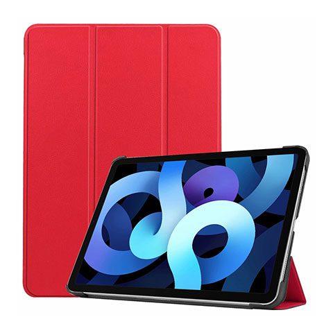 Handytasche Stand Schutzhülle Flip Leder Hülle L03 für Apple iPad Air 10.9 (2020) Rot