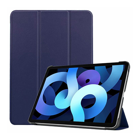 Handytasche Stand Schutzhülle Flip Leder Hülle L03 für Apple New iPad Air 10.9 (2020) Königs Blau