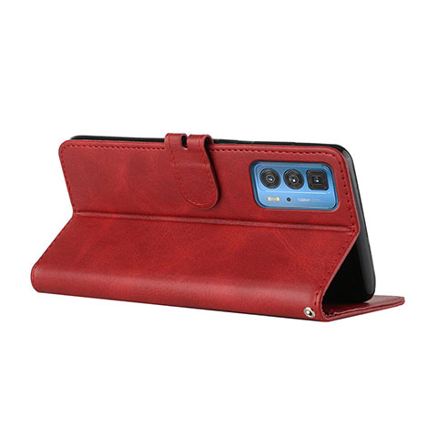Handytasche Stand Schutzhülle Flip Leder Hülle L03 für Motorola Moto Edge 20 Pro 5G Rot