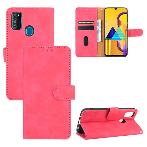 Handytasche Stand Schutzhülle Flip Leder Hülle L03Z für Samsung Galaxy M30s Pink